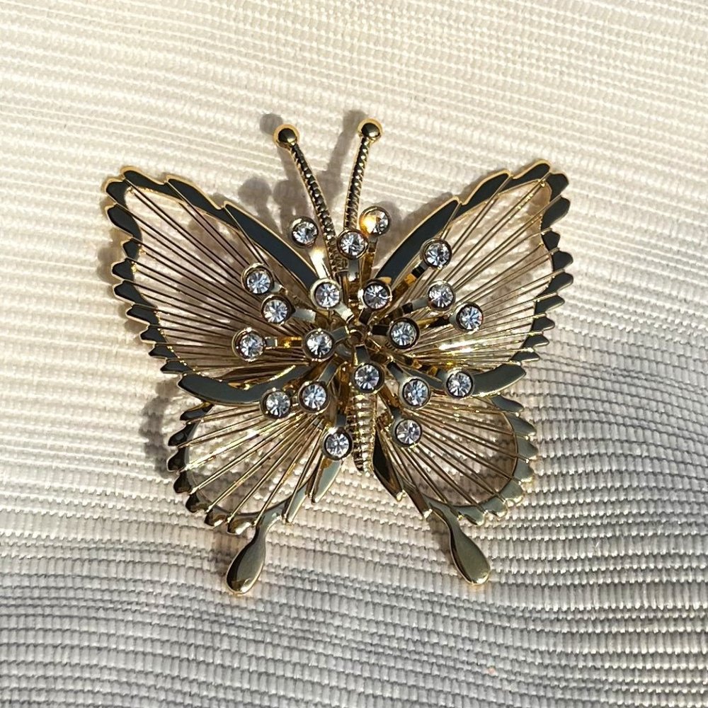 Vintage Monet Butterfly Brooch